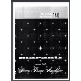 Marantz Model 140 Stereo Power Amplifier Service Manual 22 pages comb bound