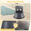 CHEFJOY Rolling Step Stool, Kick Stool Holds up to 350