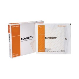 Smith+Nephew COVRSITE Plus Cover Dressing, Waterproof Dressing for Wounds, Absorbent and Gentle Adhesive Dressing Wound Care Products, 4 x 4 Inches