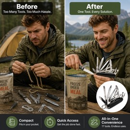 17-in-1 Multi-Tool Pocket Knife for Outdoor Use – Compact Folding Tool for Camping & Daily Repairs