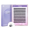 GAQQI Cluster Lashes Clusters 12mm Individual Lashes 120Pcs D Curl