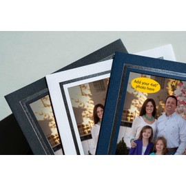 Photographer's Edge, Photo Insert Card Sample Pack, 9 Premium Foil Embossed Cards, for 4x6 Photos