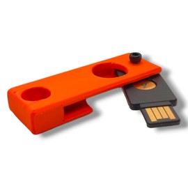 Case for YubiKey 5 NFC Case | Case for YubiKey NFC Fido | Protective Case for yubikey usb-A or usb-C case | Cover for Yubico (USB-A, Orange)