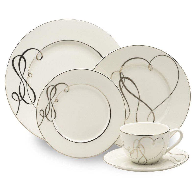 Mikasa Love Story 5 Piece Place Setting, Silver