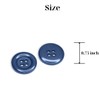 Pack of 12 Navy Sewing Buttons 0.75 inch 4 Hole