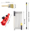 Multi-angle brush extension, paint brush: 1.7 m stainless steel telescopic