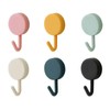 DHDestined Fateful 6 Pack Adhesive Hooks Cute Utility Hooks, Key