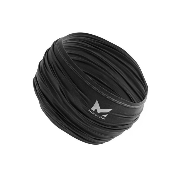 MISSION Black Cooling UPF Multi-Use Neck Gaiter - Men’s and