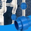 TOP-VIGOR 2Pcs PVC Pipe Fitting, 40mm Pipe Plumbing Fittings Union