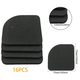 YDHfdc Shock Absorbing Washer Pads Pack of 16 Washing Machine Shock Absorbing Pads Universal Rubber Silent Feet Pads for Washing Machines Refrigerators Household Appliances