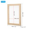 PATIKIL 25 x 19cm A5 Wood Paper Making Screens 4pcs