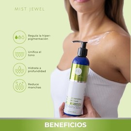 MIST JEWEL Crema Corporal Desmanchante e Hidratante Perfect Pigment con cido Tranexmico y Mulberry  Desvanece Manchas, unifica el tono y Aclara la... 