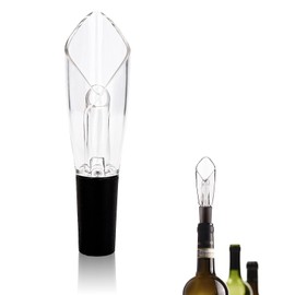 Wine Aerator Pourer Wine Bottle Stopper Pouring Decanter Set Wine Accessories Wine Pourer Glass Household Gift Glass Wine Decanter-Improves Aroma and Flavor