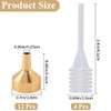 GORGECRAFT 12Pcs 0.8x0.7 Inch Gold Mini Aluminum Funnel Metal Essential