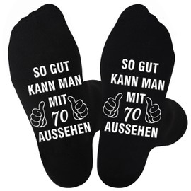 Jeasona Funny Socks Men's 43-46 Cotton Black Calf Length Socks, Black-70