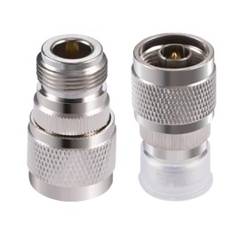 Vecys 2PCS N Connector Adapter N Type Male to N Type Female Coax Cable Adapter 50 Ohm for CB Radio WiFi Antenna