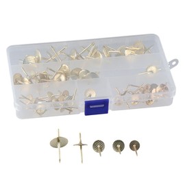 Upluckey Picture Hangers 60 Pcs Metal Heavy Duty 4 Different Size Nail Hooks Professional with 10-60lbs Picture Hanging Kit