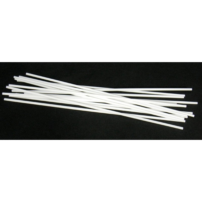 Extra Long 18" White Plastic Drinking Straws- Pack of 200