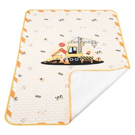 Landofgenie Printed Washable Bed Pads for Menstruation Waterproof Pee Pad 30"x45.5" Mattress Protector for Adults Excavator