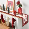 DecorMommt Table Runner Christmas Red, Christmas Table Runner Modern 40