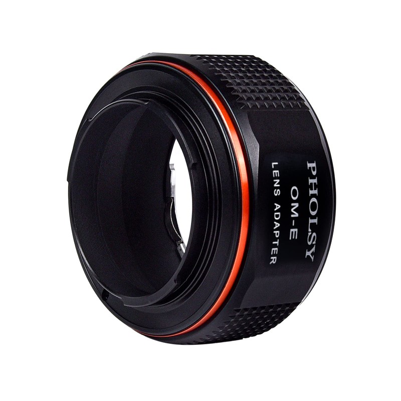 PHOLSY Enfoque Manual Adaptador de Objetivo Compatible con Objetivos Olympus