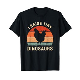 I Raise Tiny Dinosaurs Vintage Chicken Silhouette T-Shirt