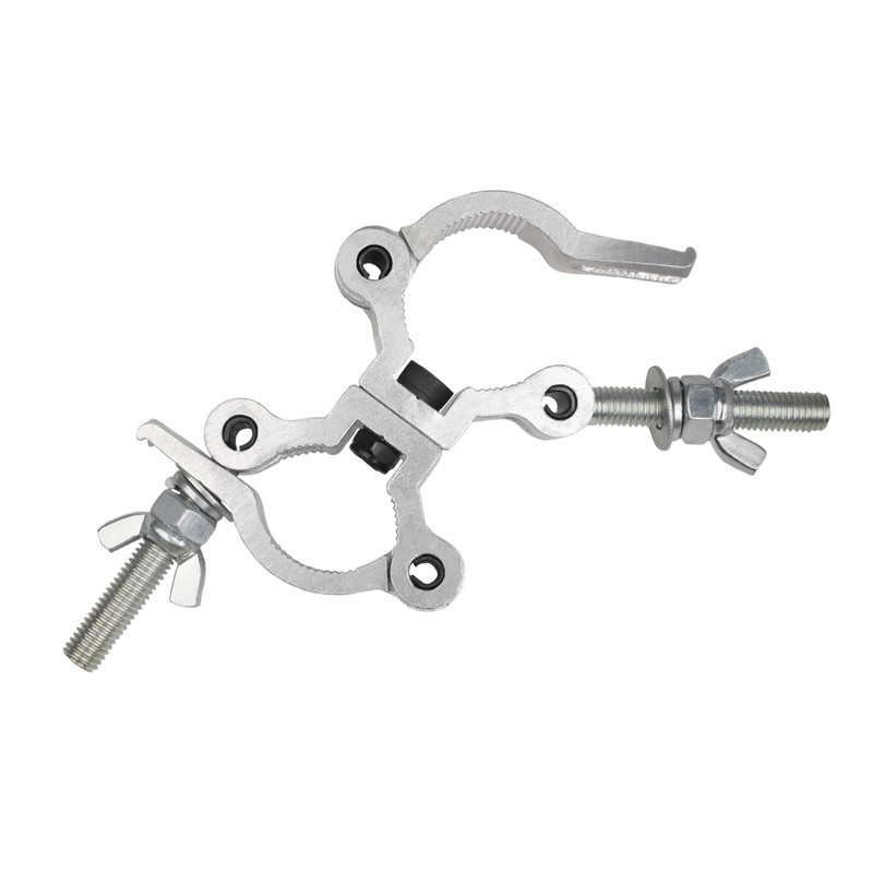 Wecan Stage Light Double Pipe Clamp, 35-45mm Dual Head Truss