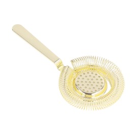Hawthorne Strainer, Bar Strainer Professional Stainless Steel Cocktail Strainer for Bartending Restaurant Party(Gold)