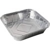 encase 25 x Large Aluminium Foil Food Containers Trays 9''x9