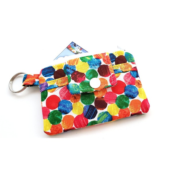 Zipper Mini Wallet Holder Pouch Key Chain Card - The