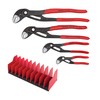 4 Pc Cobra Pliers Set w/ 10 Pc Tool Holder