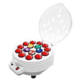 Giciashop Automatic Pool Ball Cleaner, Pool Ball Polishing Cleaning Machine 16/22 Balls Electric Billiard Ball Cleaner for Billiard Rooms, Billiard Clubs