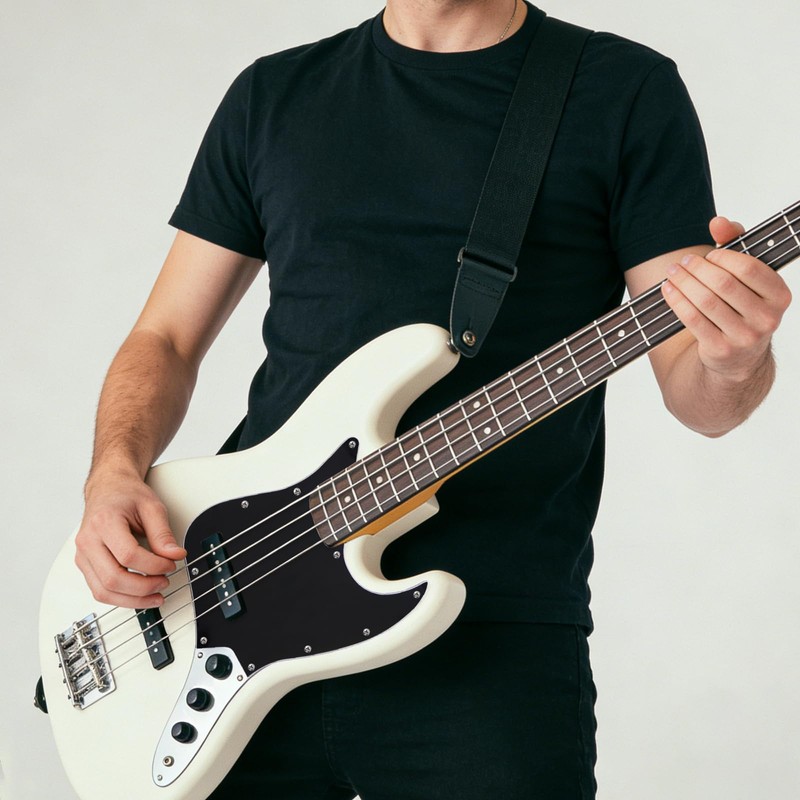 Phrilam 10-Hole Jazz Bass Pickguard for Fender 4 String Bass,