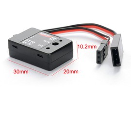 1Pcs Mini Gyro Stabilizer for RC Car & Boat, 4.8-7.4V Gyroscope Stability Control Drift Module, Compatible with 1/10 1/12 Crawler, RX-7D, Digital/Analog Servo