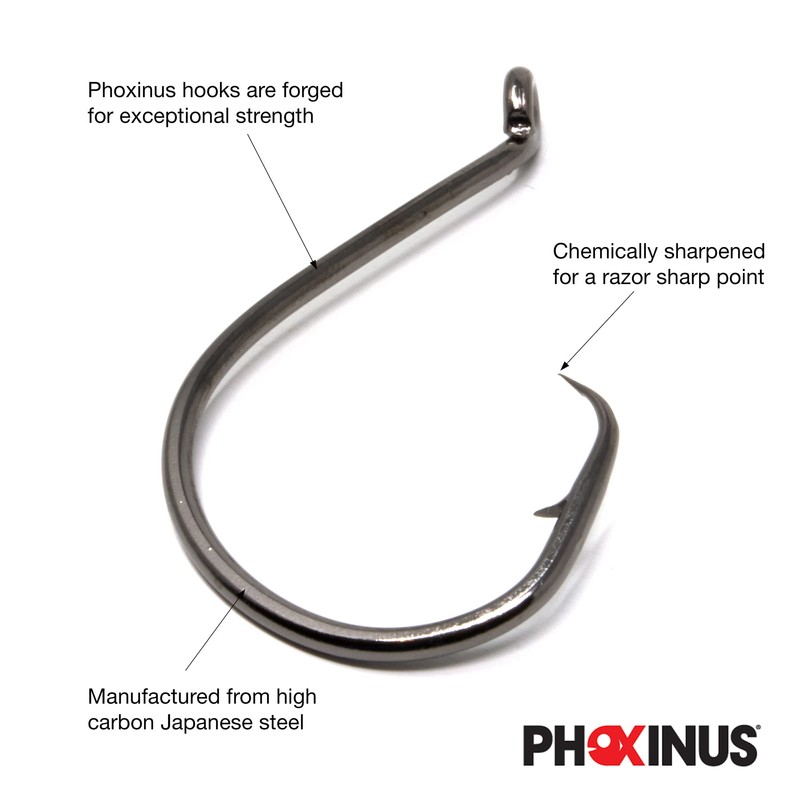 Phoxinus Circle Hooks - Freshwater and salt water fishing hooks