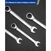 WORKPRO 10 mm Ratcheting Combination Wrench Metric, CR-V Constructed with