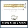INFINAUTO 1 Set 6mm Copper Hose Barb Fitting Connector with