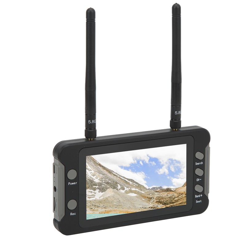 For FPV Receiver Monitor 4.3 Inch 5.8GHz 40CH DVR Function