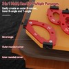 7pcs Corner Radius Template Radius Jig Router with Removable Clip