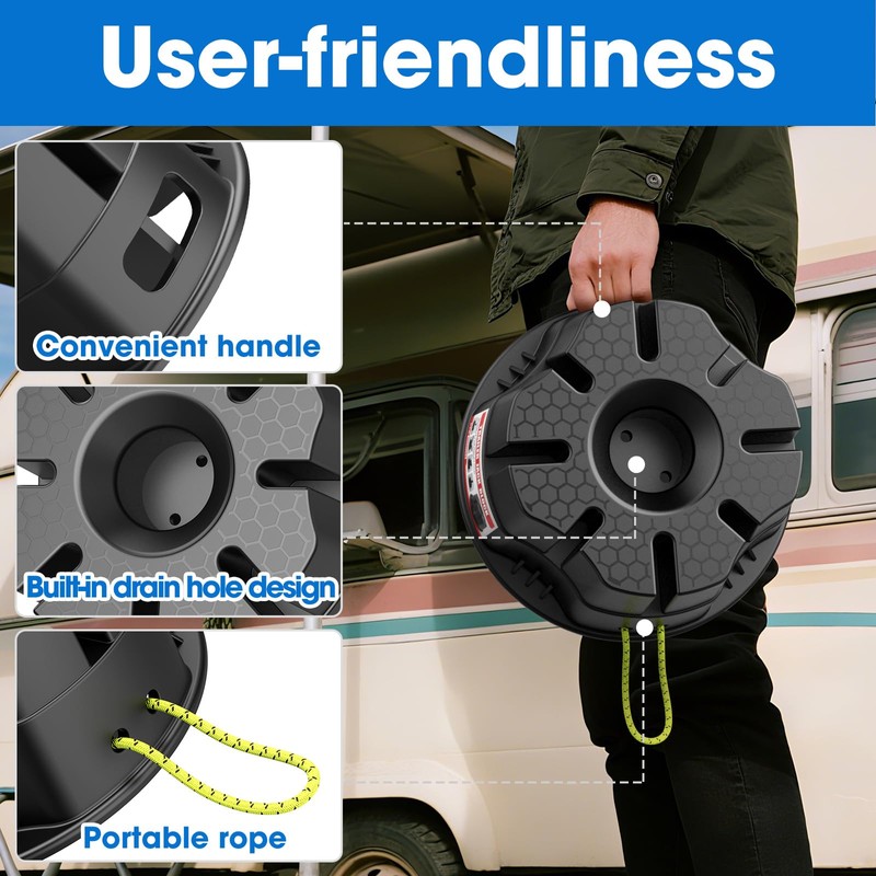 Trailer Jack Block RV Camper Stabilizer Blocks for Travel Trailer,