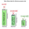 6 Packs 1/3aaa 200 mah 1.2v NI-MH Rechargeable Battery for