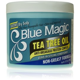 Blue Magic Tea Tree Leave-In Hair Styling Conditioner, 13.75 Ounce