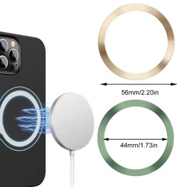 Ultra Thin Metal Rings, 7 Pieces Metal Rings Stickers, Universal Magnetic Conversion Kit, Compatible with Wireless Charger, Car Charger on Most, Multicoloured