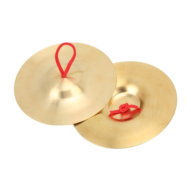 Crash Cymbal Brass Percussion Instrument Pair Teaching Tool Toy for