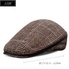 Eternal Leaf FT7006 Men's Tweed Herringbone Hunting Hat, plaid brown