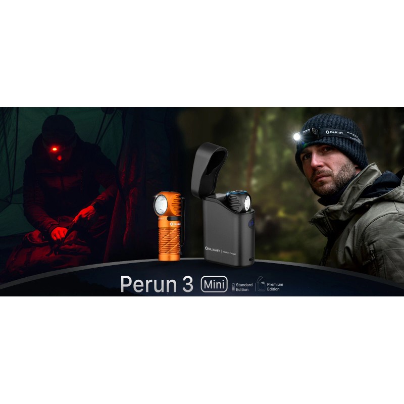 Olight Perun 3 Mini Black Premium CW Headlamp/Flash