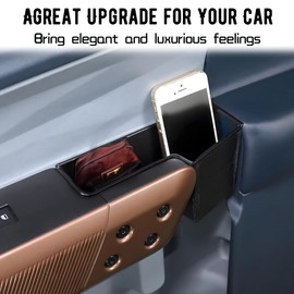 cutim Car Door Side Storage Box for 2022 2023 2024 2025 Ford Maverick Accessories, Door Side Armrest Phone Pocket Organizer Insert Glove Pallet 2PCS