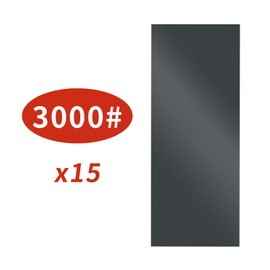 15 pcs 3000 Grit Sandpaper Set Wet and Dry Sandpaper for Wood Walls Metals Cars Sand Paper 9 x 3.6 Inch