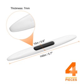 sourcing map 4pcs Car Door Edge Guards Protectors Anti-Collision Side Door Edge Protector Trim Strip Anti-Scratch Universal Vehicle Exterior Accessories for SUV Pickup Truck, Transparent