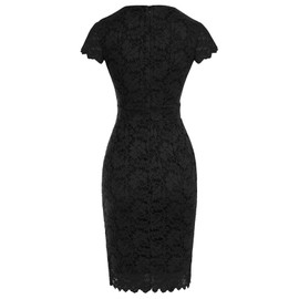 GRACE KARIN Black Dresses for Women Elegant Lace Dresses for Wedding Guest L